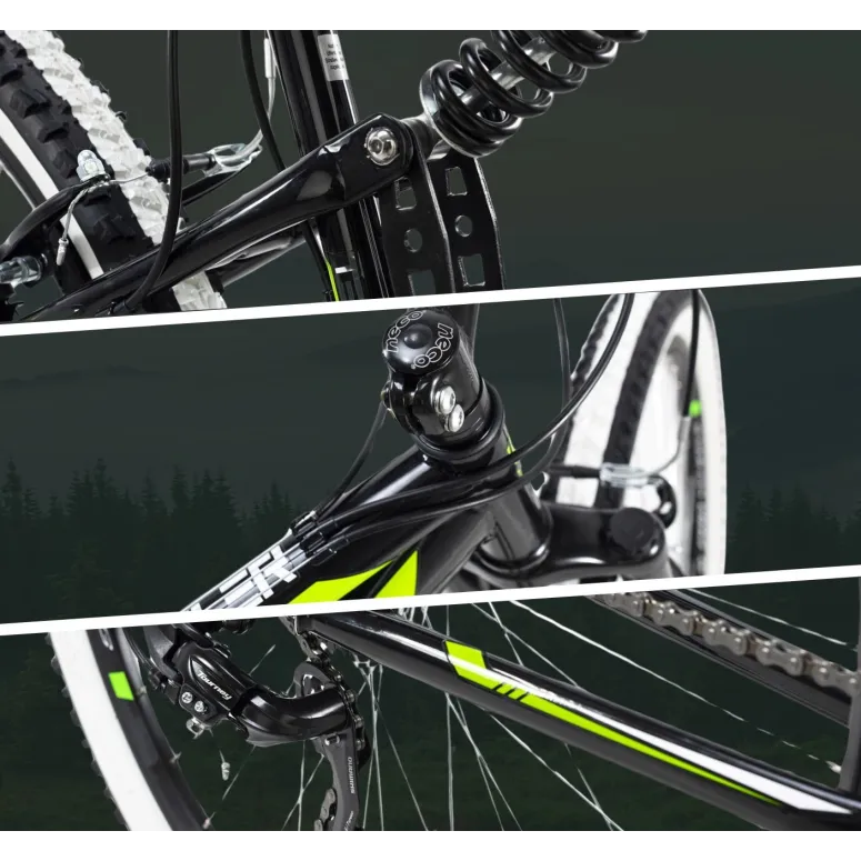 Rower Górski Młodzieżowy 26 Góral Damski Męski Pełna Amortyzacja Hardtail