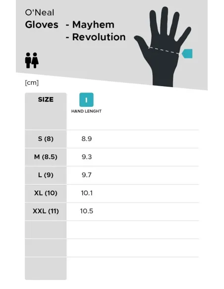 Rękawiczki Motocyklowe Enduro Motocross O'Neal Mayhem Piston V.23 S (8)