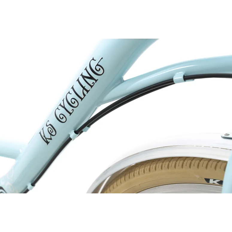 Damski Rower Miejski 28 Damka Retro Koszyk Światła - 4