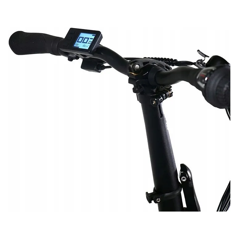 Elektryczny Rower Składany Fatbike 20 Tarcze 250W Składak 5 Trybów 7 Biegów