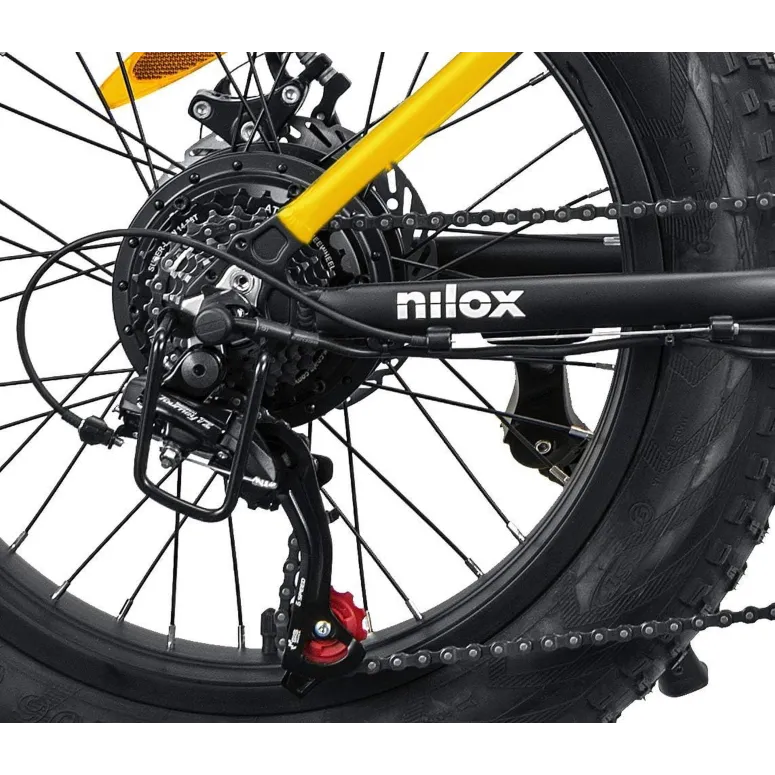 Rower Elektryczny Fatbike 20 Tarcze 7 bieg 250W ALU 5 Trybów Wspomaganie