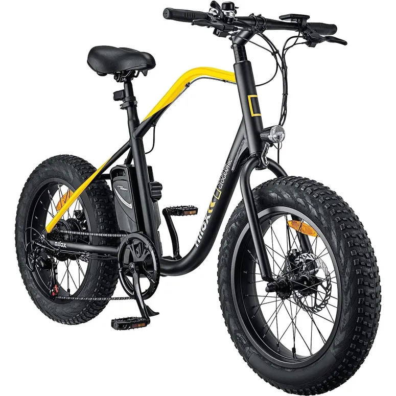 Rower Elektryczny Fatbike 20 Tarcze 7 bieg 250W ALU 5 Trybów Wspomaganie