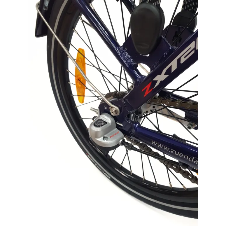 Elektryczny Rower Miejski 20 Składany Aluminium 6,4Ah Nexus Składak 5 Tryb