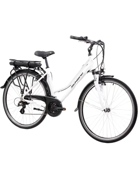 Elektryczny Rower Trekkingowy 28 Alu Wspomaganie Światła Bagażnik Błotniki