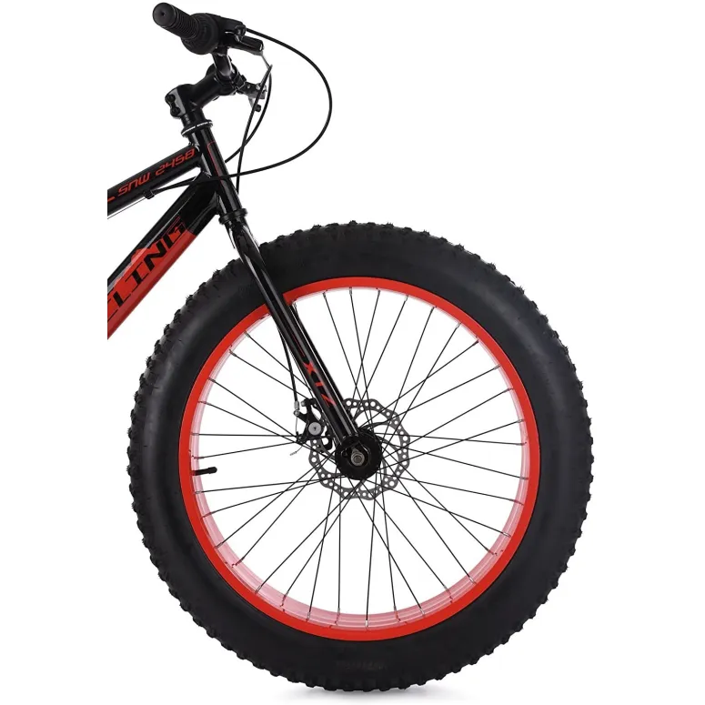 Rower Fatbike 24 Chłopięcy Grube Opony Tarcze
