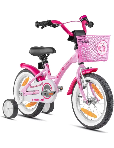 Rowerek Dziecięcy Dziewczynki14 Koła Boczne Koszyk