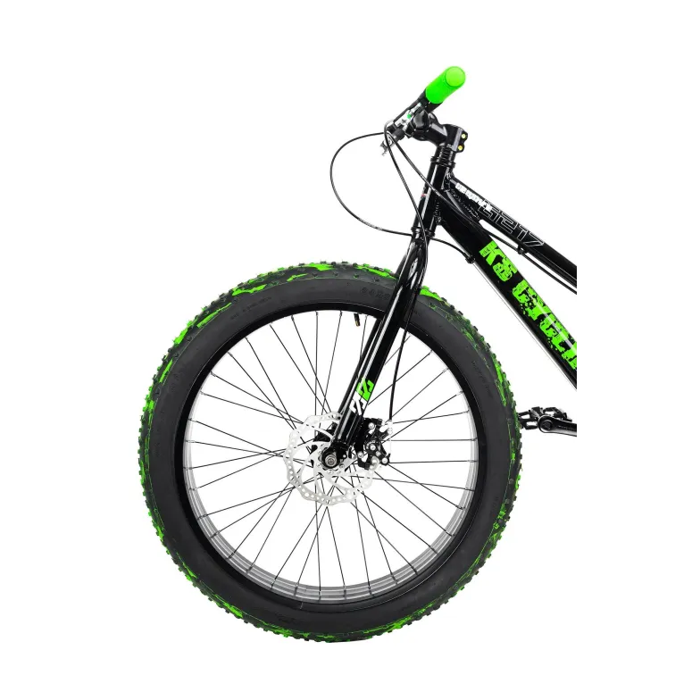 Rower Fatbike Aluminiowy Grube Opony 24 Tarczowe