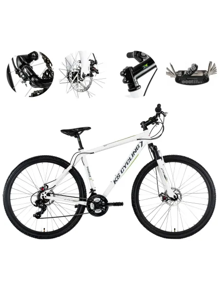 Rower Górski MTB 29 Męski Amortyzowany Widelec Dzwonek Odblaski Hardtail