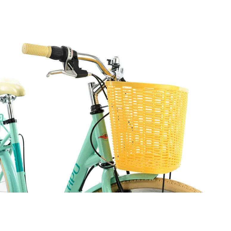 Miejski Rower Damski 28 Damka 6 Biegów Koszyk