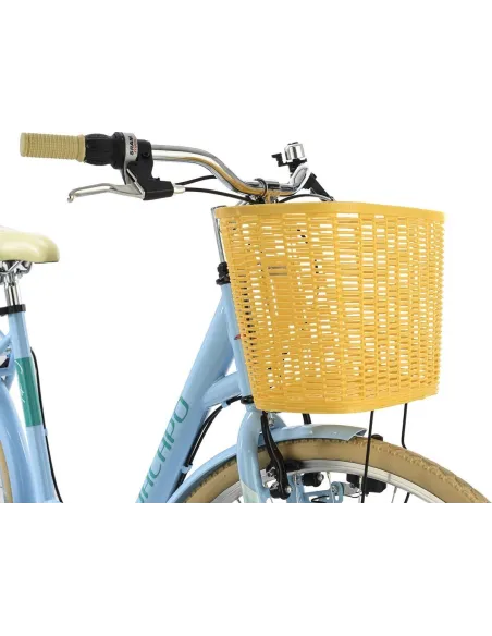 Damski Rower Miejski 28 Stalowy Bagażnik Światła Koszyk Dziewczęcy Błotniki