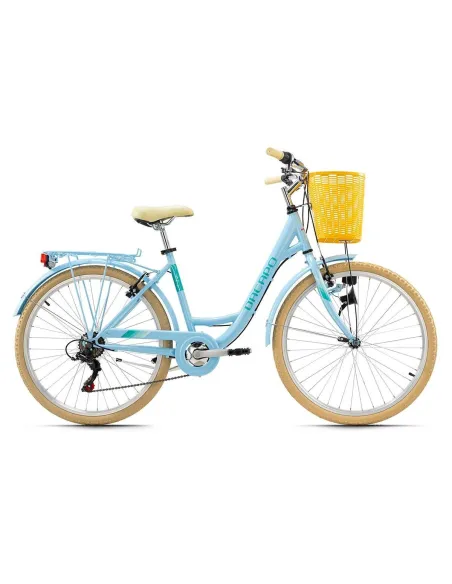 Rower Miejski Dziewczęcy Damski 26 Koszyk 6 Biegów
