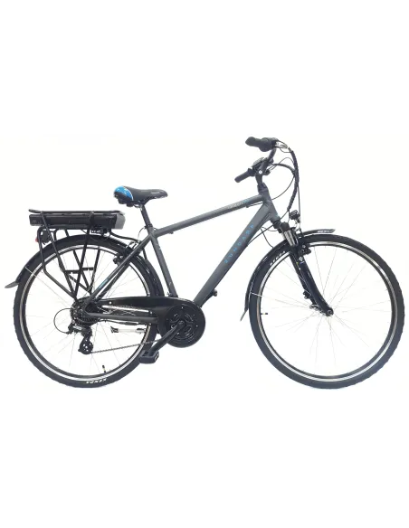 Rower Elektryczny 28 Męski Trekkingowy 3 Tryby Aluminiowy Błotniki Bagażnik