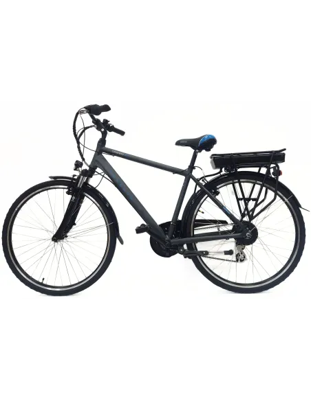 Rower Elektryczny 28 Męski Trekkingowy 3 Tryby Aluminiowy Błotniki Bagażnik