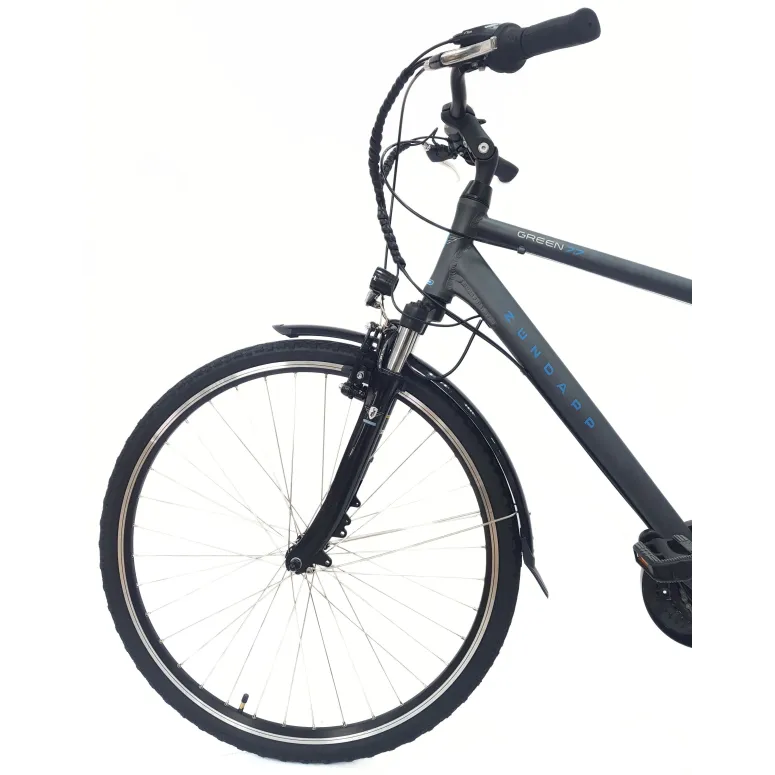 Rower Elektryczny 28 Męski Trekkingowy 3 Tryby Aluminiowy Błotniki Bagażnik