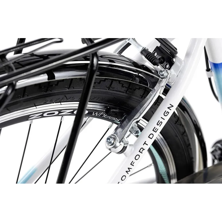 Rower Dziewczęcy Miejski 24 Damka 21 Bieg Bagażnik