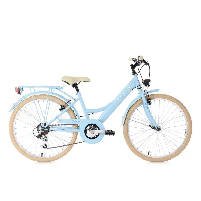 Dziewczęcy Rower Miejski 24 Bagażnik 6 Biegów