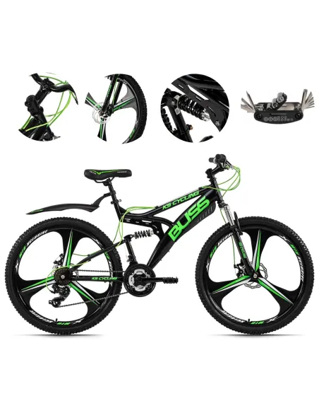 Rower Górski Damski Męski 26 Amortyzacja Tarcze Mechaniczne Błotniki