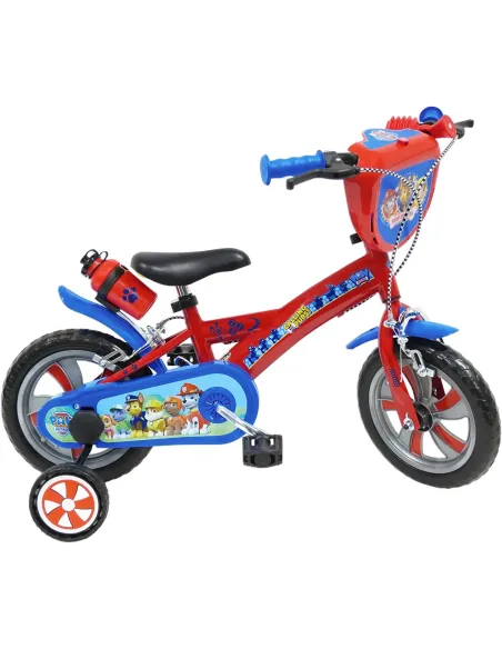 Dziecięcy Rowerek Psi Patrol 12 Kółka Boczne Bidon