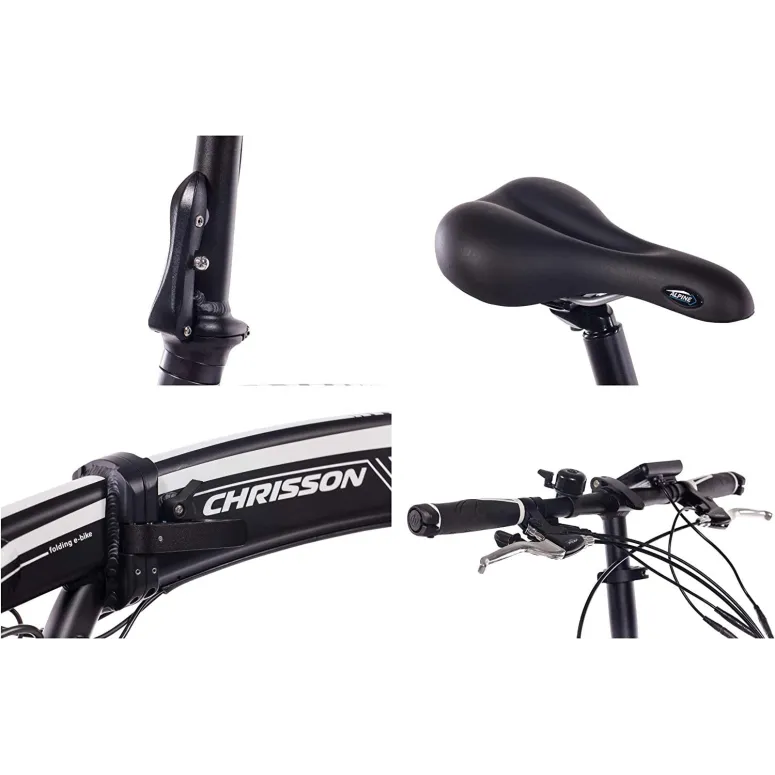 Elektryczny Rower Składany 20 Składak 8.7Ah 5 Trybów ALU Cyngle Oświetlenie