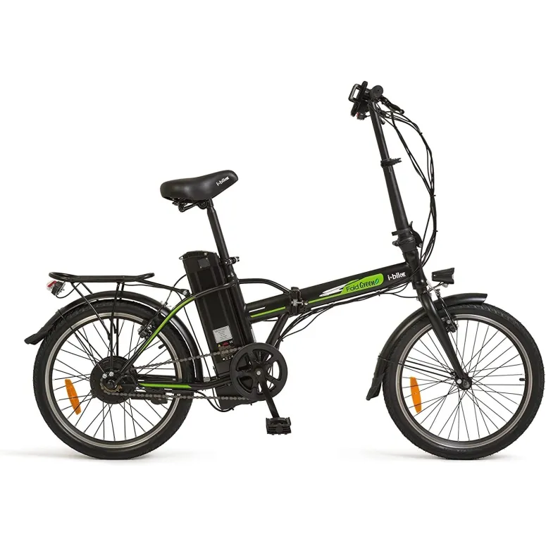 Elektryczny Rower Składany 20 Składak 3 Tryby Walk Bagaż Błotniki Światła