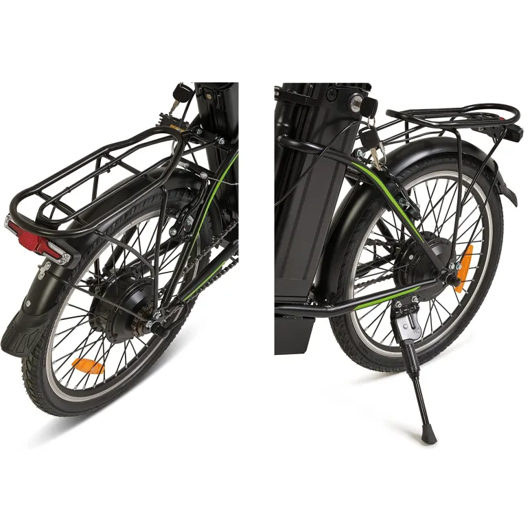 Elektryczny Rower Składany 20 Składak 3 Tryby Walk Bagaż Błotniki Światła