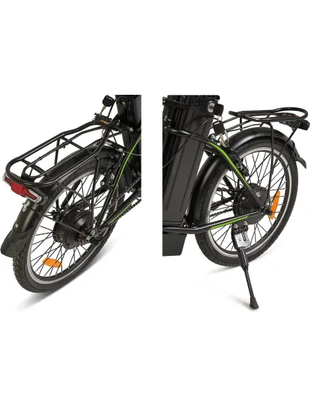 Elektryczny Rower Składany 20 Składak 3 Tryby Walk Bagaż Błotniki Światła