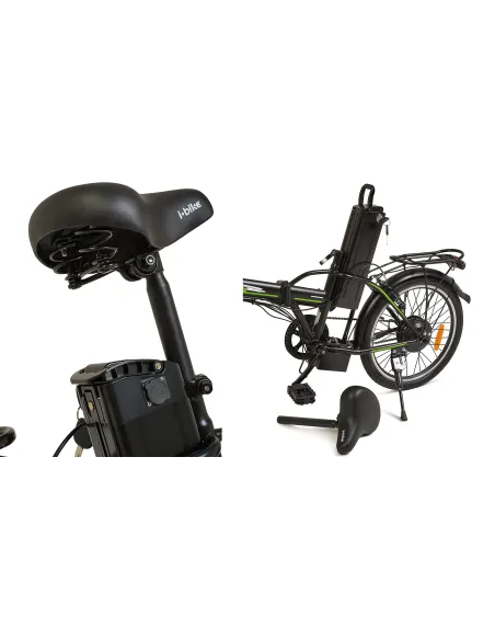 Elektryczny Rower Składany 20 Składak 3 Tryby Walk Bagaż Błotniki Światła