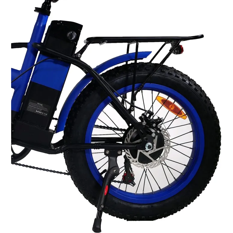 Rower Elektryczny Składany Fatbike 20 Bagaż 250W