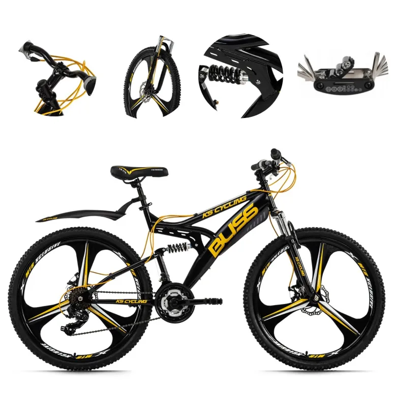 Rower Górski Damski Męski 26 Amortyzacja Tarcze Mechaniczne Błotniki