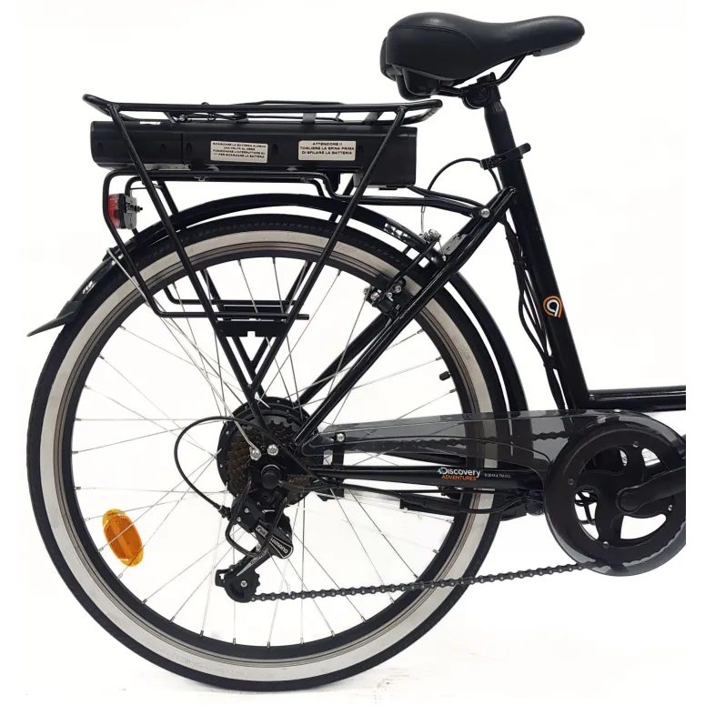 Rower Elektryczny Miejski 26 Bagażnik 250W 7,8Ah Wspomaganie Światła Stopka