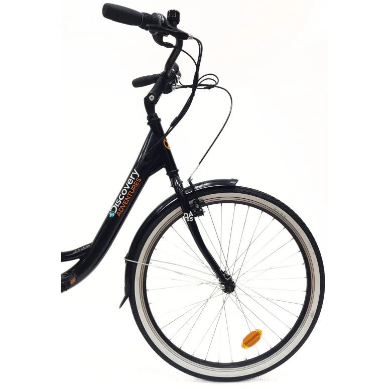 Rower Elektryczny Miejski 26 Bagażnik 250W 7,8Ah Wspomaganie Światła Stopka