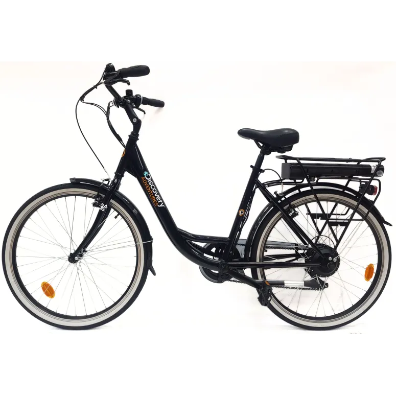 Rower Elektryczny Miejski 26 Bagażnik 250W 7,8Ah Wspomaganie Światła Stopka