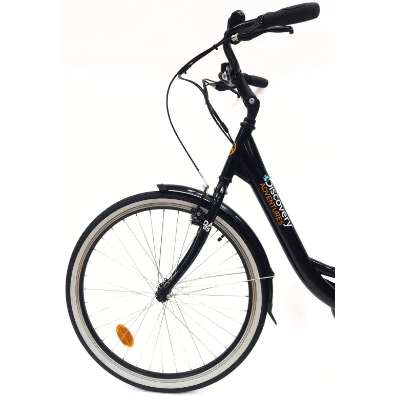 Rower Elektryczny Miejski 26 Bagażnik 250W 7,8Ah Wspomaganie Światła Stopka