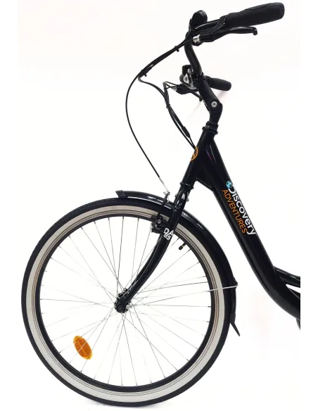 Rower Elektryczny Miejski 26 Bagażnik 250W 7,8Ah Wspomaganie Światła Stopka