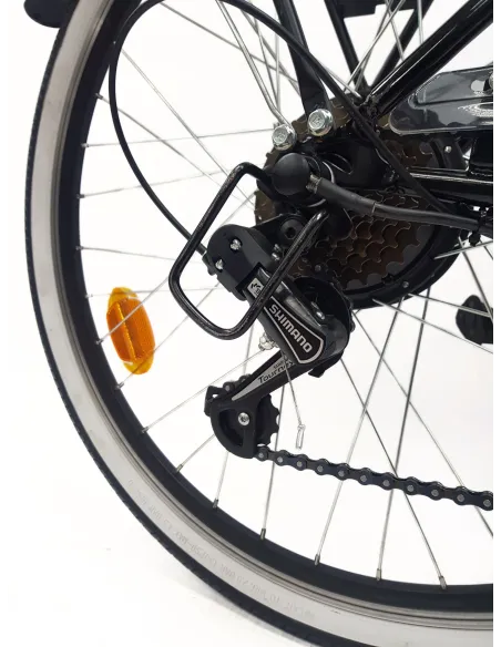 Rower Elektryczny Miejski 26 Bagażnik 250W 7,8Ah Wspomaganie Światła Stopka