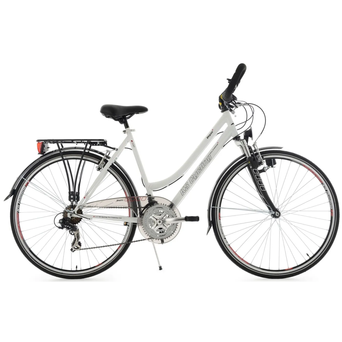 Niemiecki Rower Trekkingowy 28 Uniwersalny 21 biegów Oświetlenie Bagażnik