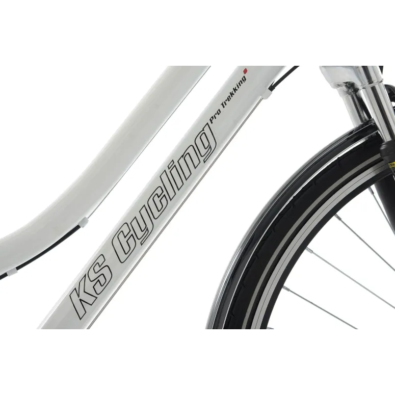 Niemiecki Rower Trekkingowy 28 Uniwersalny Oświetlenie 21 Biegów Niska Rama