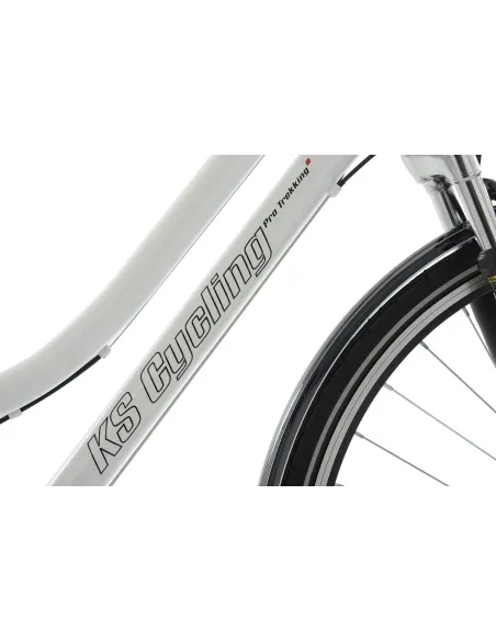 Niemiecki Rower Trekkingowy 28 Uniwersalny Oświetlenie 21 Biegów Niska Rama