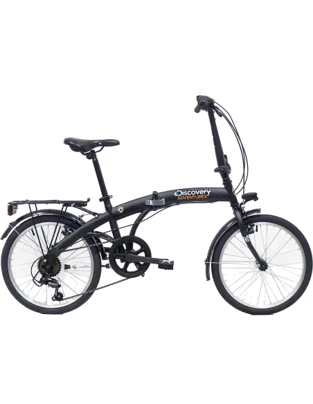 Rower Składany Miejski 20 Damski Męski Bagażnik Światła Błotniki Stopka