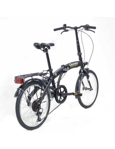 Rower Składany Miejski 20 Damski Męski Bagażnik Światła Błotniki Stopka