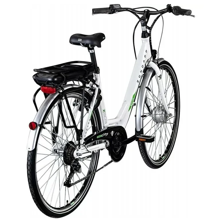 Rower Elektryczny Damski Miejski 28 250W Aluminium Shimano Bagażnik Światła