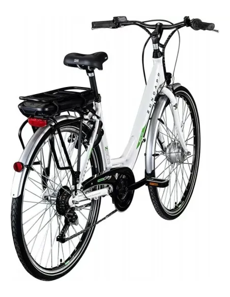 Rower Elektryczny Damski Miejski 28 250W Aluminium Shimano Bagażnik Światła