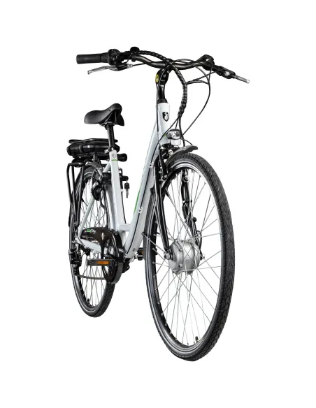 Rower Elektryczny Damski Miejski 28 250W Aluminium Shimano Bagażnik Światła