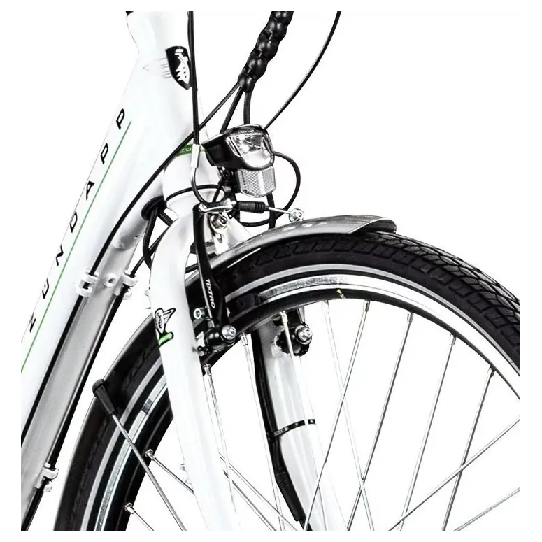 Rower Elektryczny Damski Miejski 28 250W Aluminium Shimano Bagażnik Światła