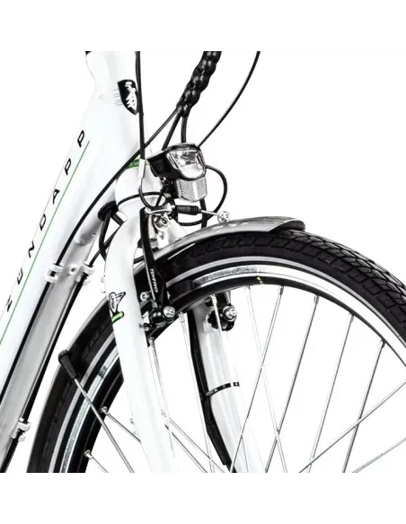 Rower Elektryczny Damski Miejski 28 250W Aluminium Shimano Bagażnik Światła