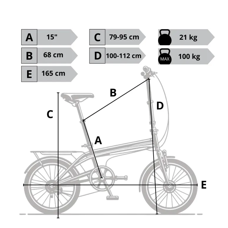 Elektryczny Rower Miejski 20 Nexus 3 Składany 250W Akcesoria 25km Składak