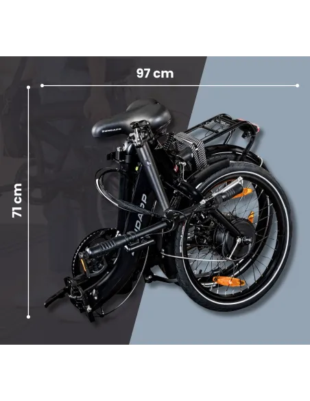 Elektryczny Rower Miejski 20 Nexus 3 Składany 250W Akcesoria 25km Składak