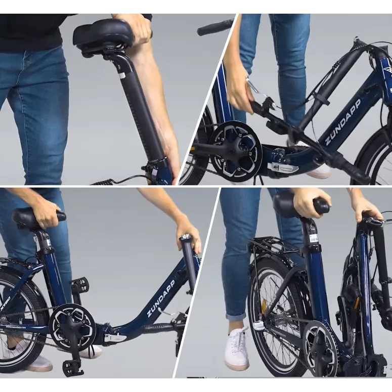 Elektryczny Rower Miejski 20 Nexus 3 Składany 250W Akcesoria 25km Składak