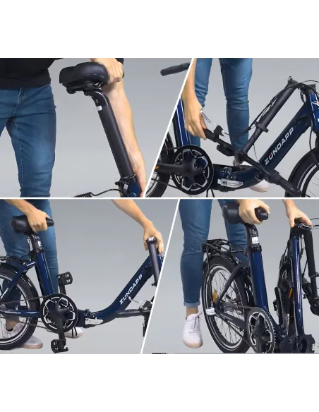 Elektryczny Rower Miejski 20 Nexus 3 Składany 250W Akcesoria 25km Składak