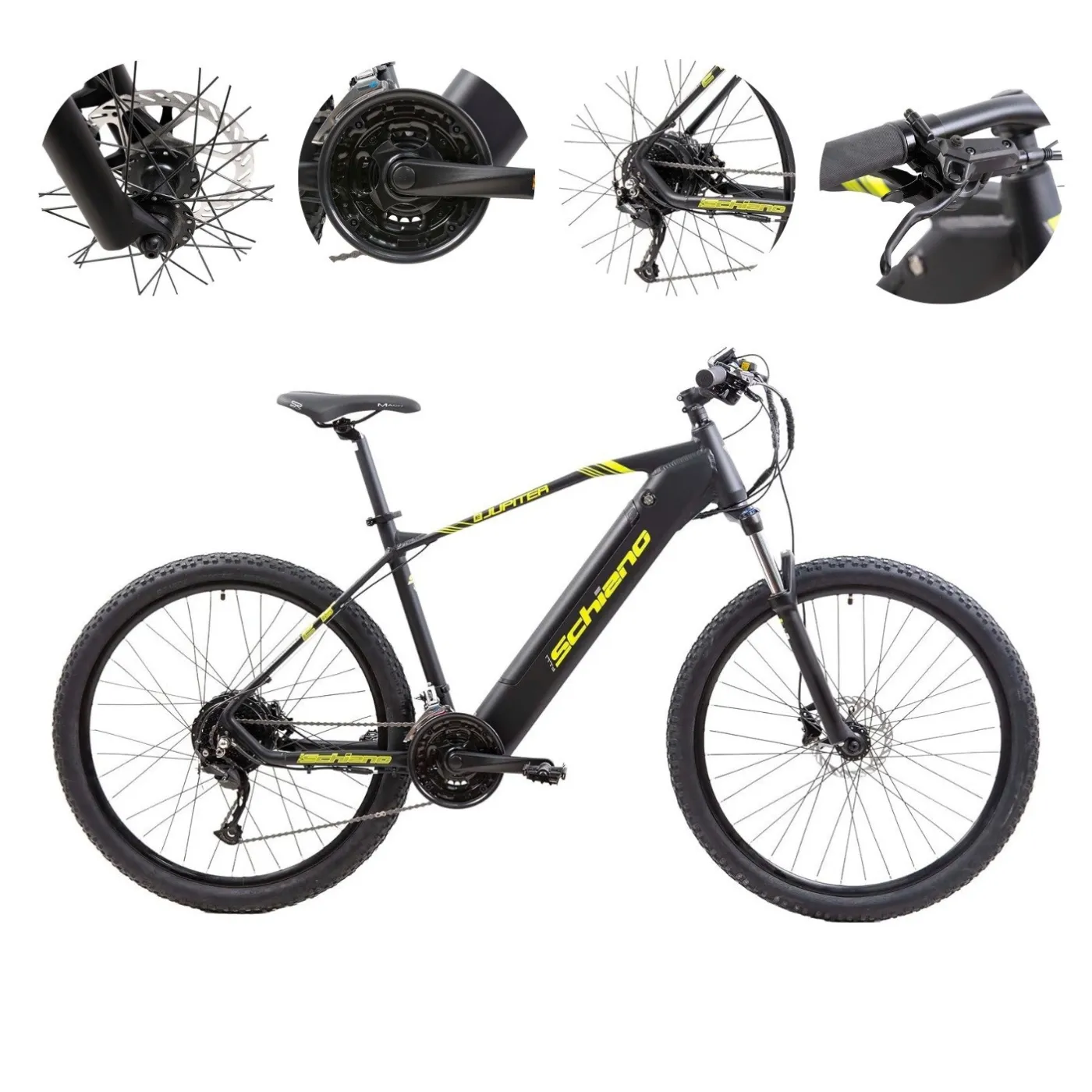 Rower Elektryczny Górski 27,5 ALU 250W 14Ah 5 trybów EMTB Alivio 27 Biegów